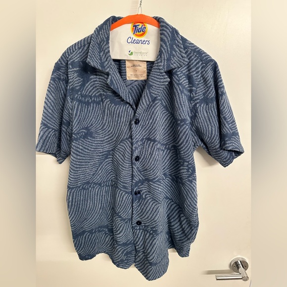 WAVY CUBA TERRY SHIRT - Picture 1 of 3